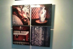 L’opera “Interni di Viaggio: Venezia” presso la camera 179 della galleria Accorsi Arte presso il Meliá White House Hotel a Londra