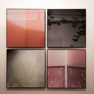 L’opera “Spazio Alda Merini” esposta nel foyer del teatro Fenaroli