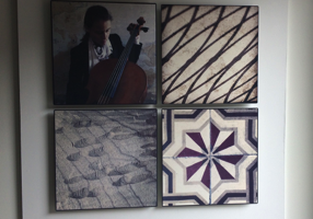 L’opera “Casa Stradivari” esposta durante la mostra al VeniceArtFactory