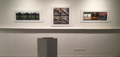 Alcune delle opere esposte durante la mostra.