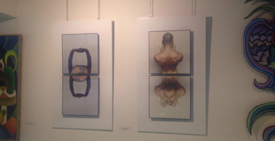 Le opere di Bertoglio esposte nello spazio AccorsiArte in zona Arsenale a Venezia.