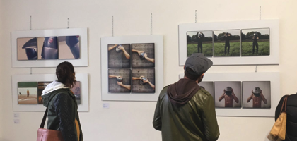 L’installazione di Bertoglio presso la Caserma La Marmora a Torino durante Paratissima13.