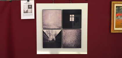 L’opera “Auschwitz: geometria di un luogo di morte” esposta nel Castello di Monticelli d’Ongina.